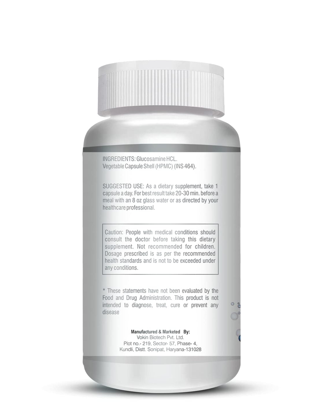 Vokin Biotech Glucosamine HCL Supplement Supports Joint Health -500mg | Grocsy