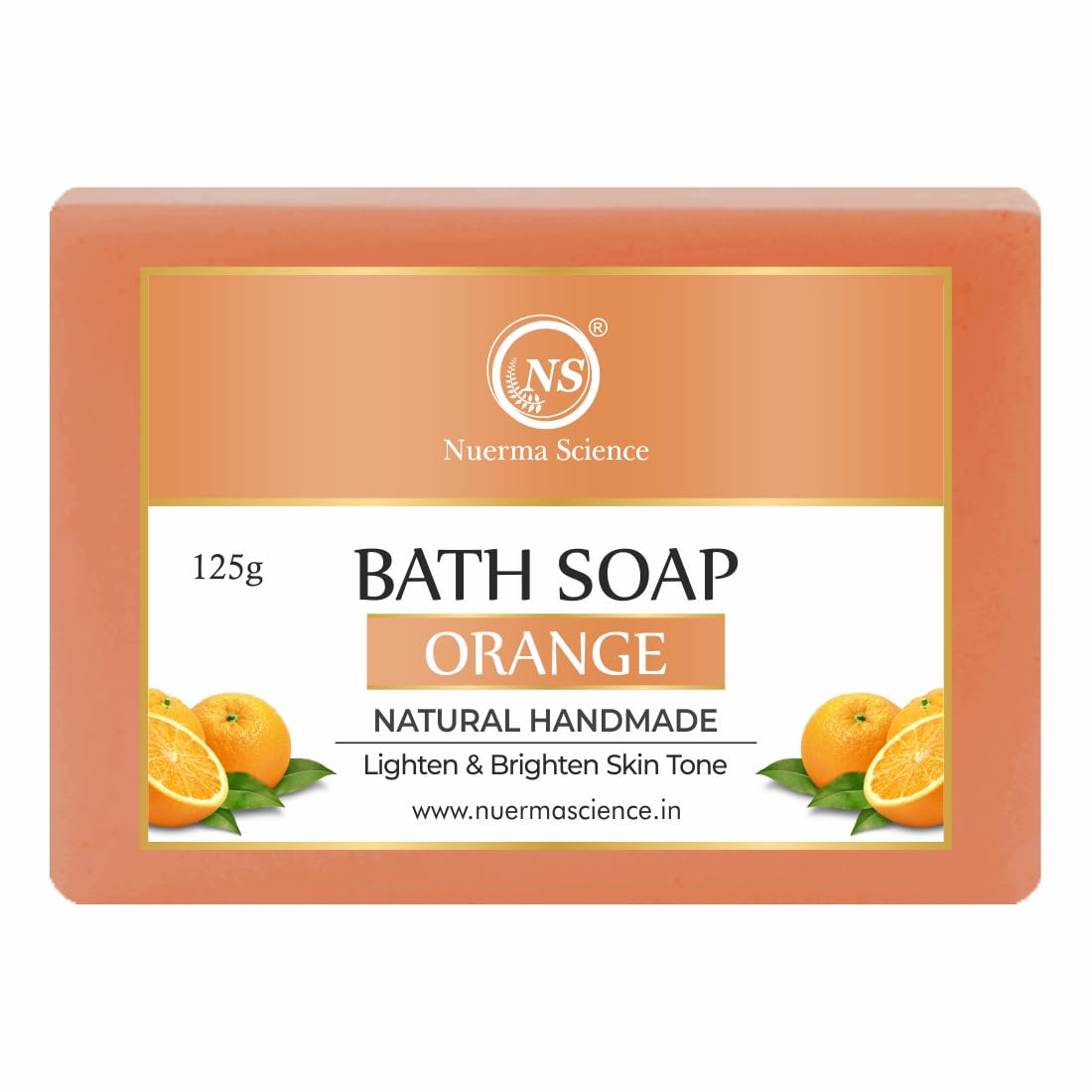 Nuerma Science Orange Bath Soap | Energizing Citrus Cleanse | Grocsy