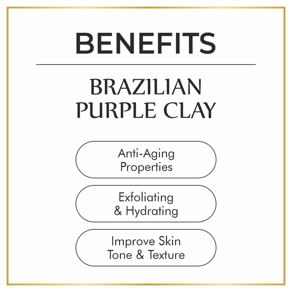 Nuerma Science Brazilian Purple Clay | Exfoliates Skin & Improves Skin Tone | Grocsy
