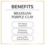 Nuerma Science Brazilian Purple Clay | Exfoliates Skin & Improves Skin Tone | Grocsy