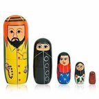 Indian doll - Kids Handmade Hand Painted Cute Wooden Indian Women Nesting Dolls | Grocsy