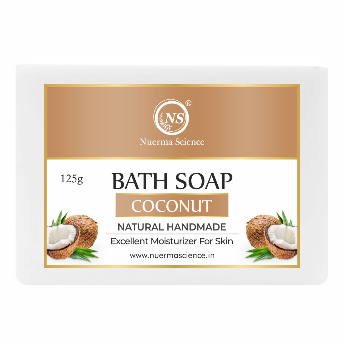 Nuerma Science Coconut Bath Soap | Excellent Moisturizer for Skin | Grocsy