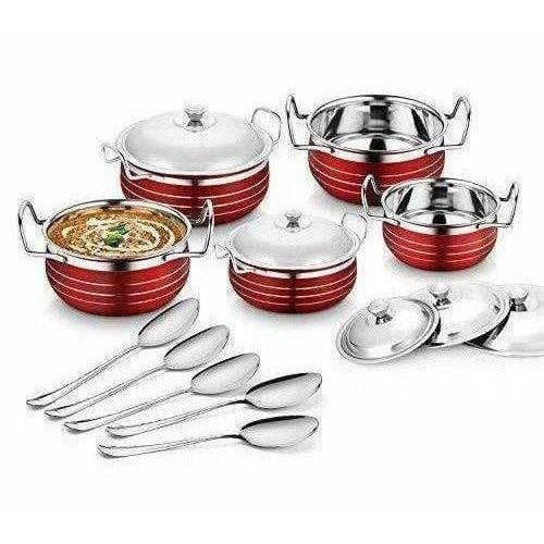 Stainless Steel Handi Copper Set (10-Pieces) | Grocsy