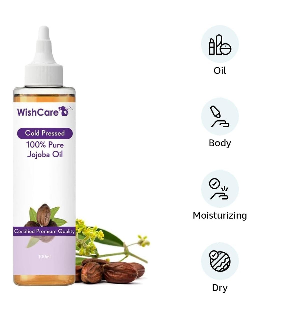 Wishcare 100% Pure Cold Pressed Jojoba Oil | Grocsy