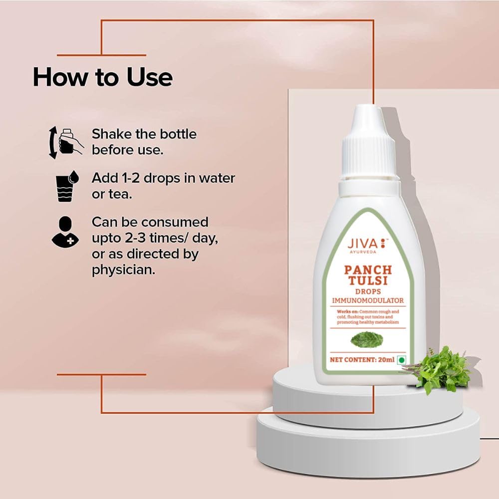 Jiva Ayurveda Tulsi Drops | Grocsy