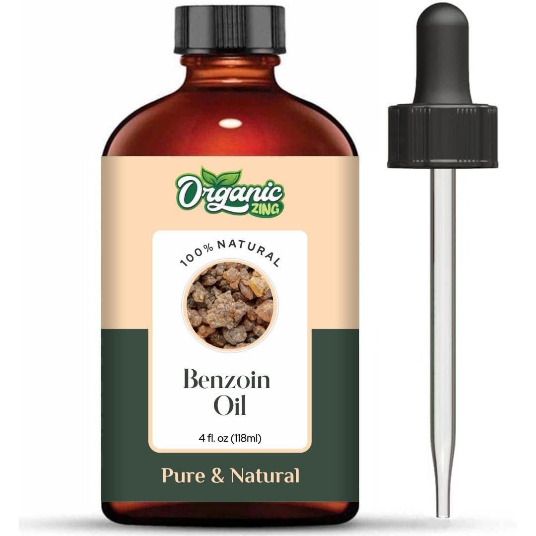 Organic Zing Benzoin (Styrax Benzoin) Oil | Pure & Natural Essential Oil for Skincare, Aroma & Diffusers | Grocsy