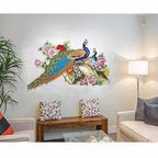 Multi color Peacock Birds Nature Wall Sticker - Model 2 | Grocsy