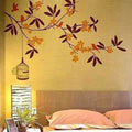 Branch Flowers and Cage Wall Sticker - Multi color | Grocsy