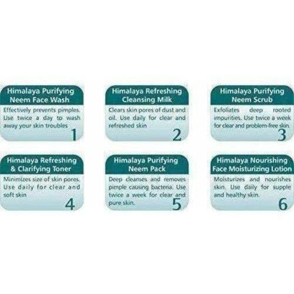 Himalaya Pure Skin Neem Facial Kit with Face Massager | Grocsy