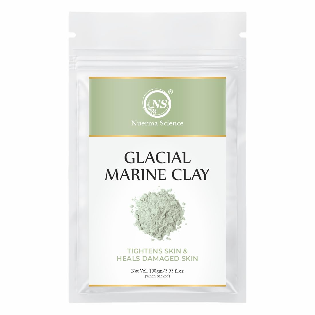 Nuerma Science Glacial Marine Clay | Tightens Skin & Heals Damaged Skin | Grocsy