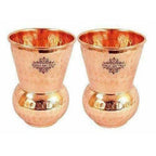 Copper Glass Tumbler, Drink ware & Serve ware -  Set Of 2 | Grocsy