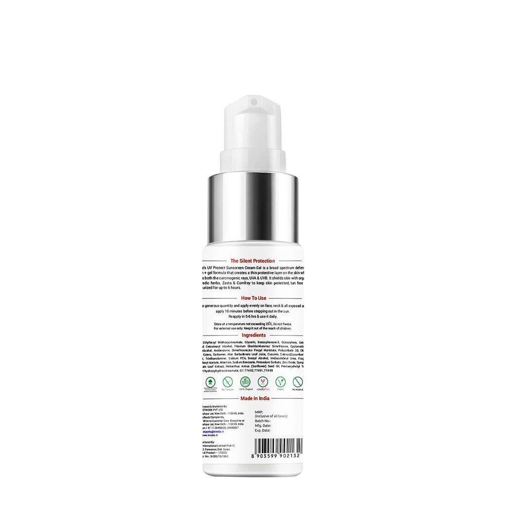 Inveda Sunscreen Cream Gel SPF 50 PA+++ | Grocsy