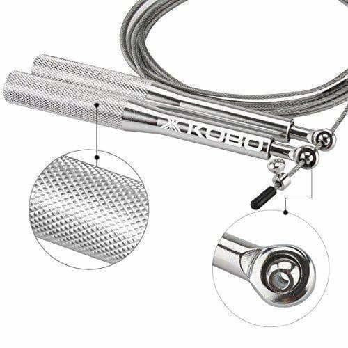 Kobo Metal Speed Aluminum Jump Rope (Silver) | Grocsy