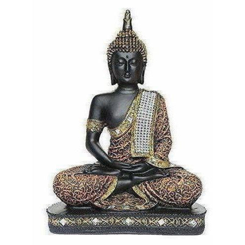 Sitting Buddha Idol Statue - Showpiece | Grocsy