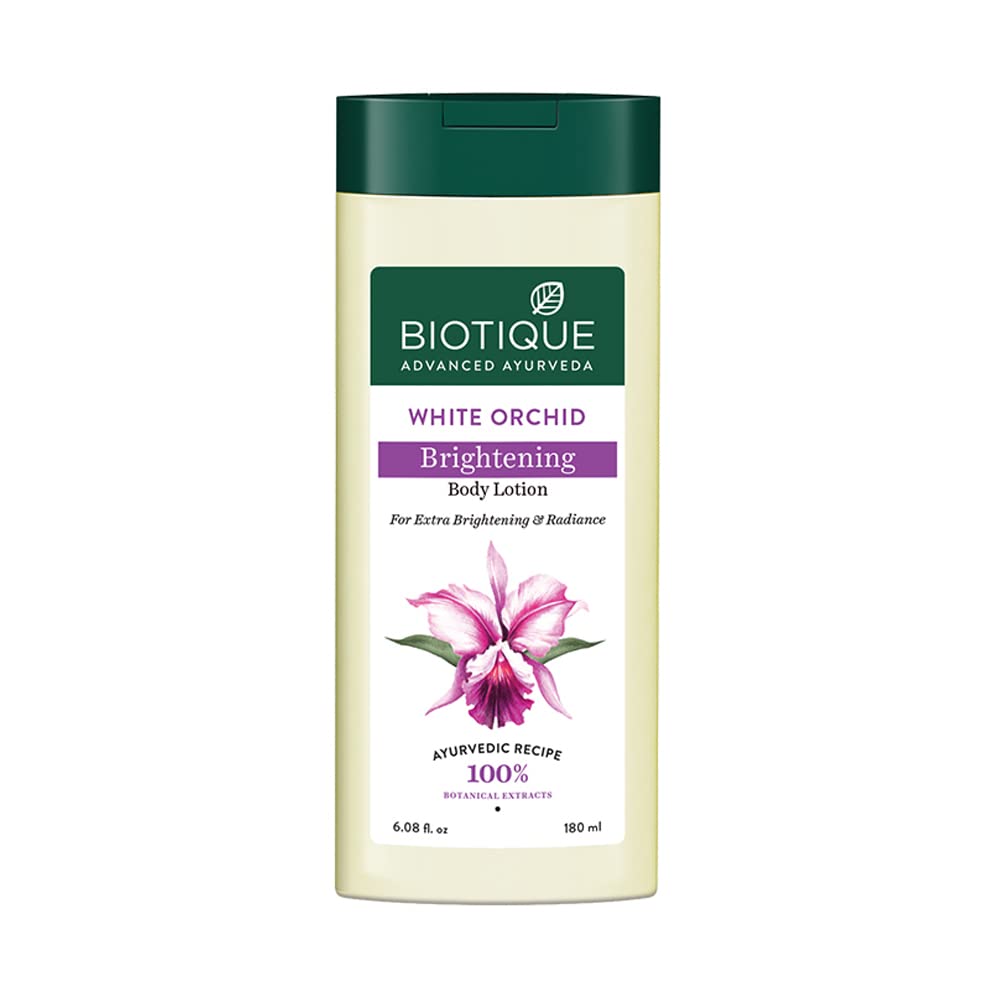 Biotique Advanced Ayurveda Bio White Orchid Skin Whitening Body Lotion | Grocsy