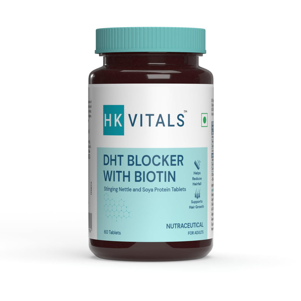 HK Vitals DHT Blocker With Biotin Tablets for Reduces Hair Fall, Stimulates Hair Growth | Grocsy