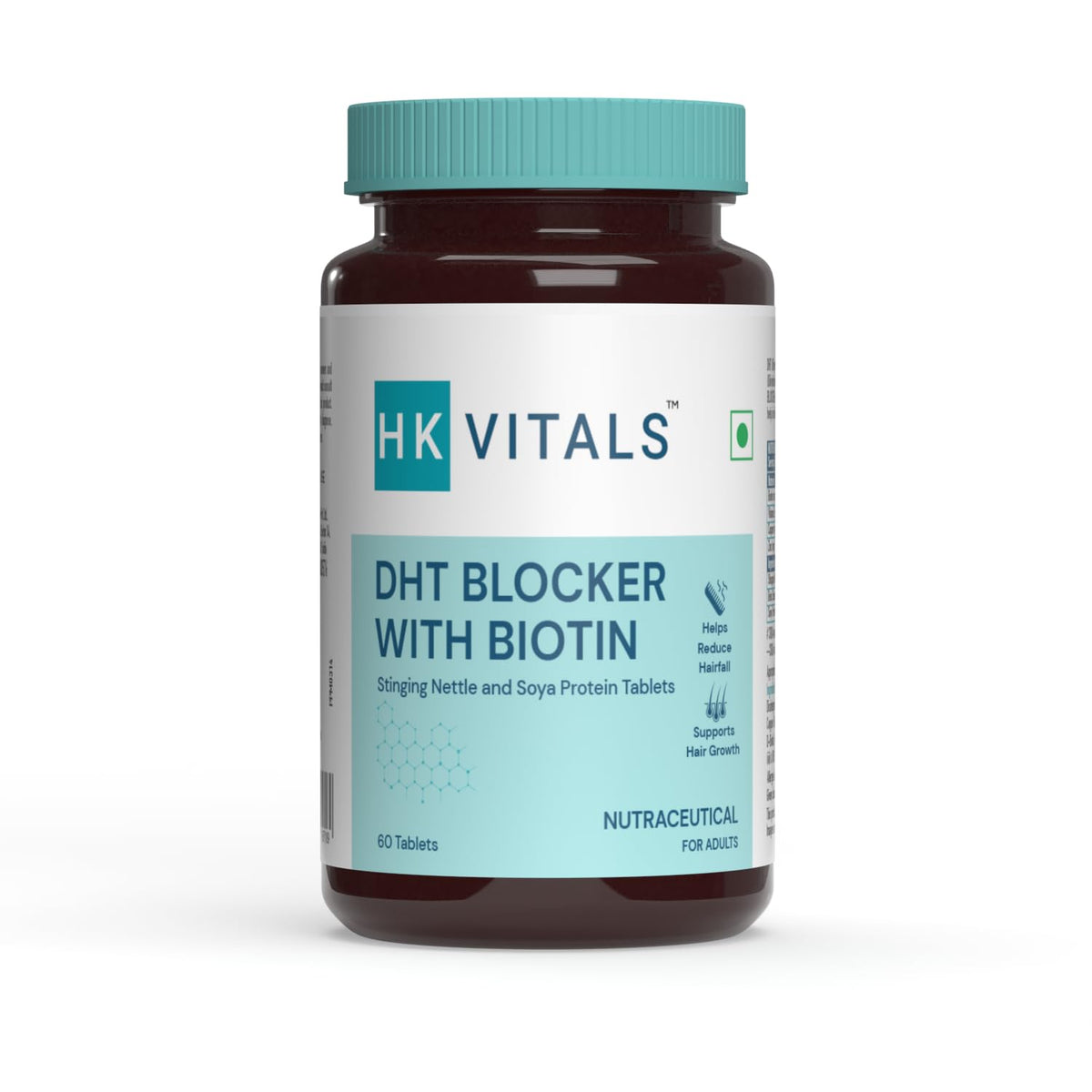 HK Vitals DHT Blocker With Biotin Tablets for Reduces Hair Fall, Stimulates Hair Growth | Grocsy