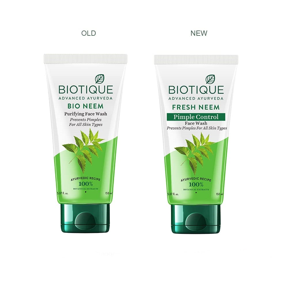 Biotique Advanced Ayurveda Bio Neem Purifying Face Wash | Grocsy