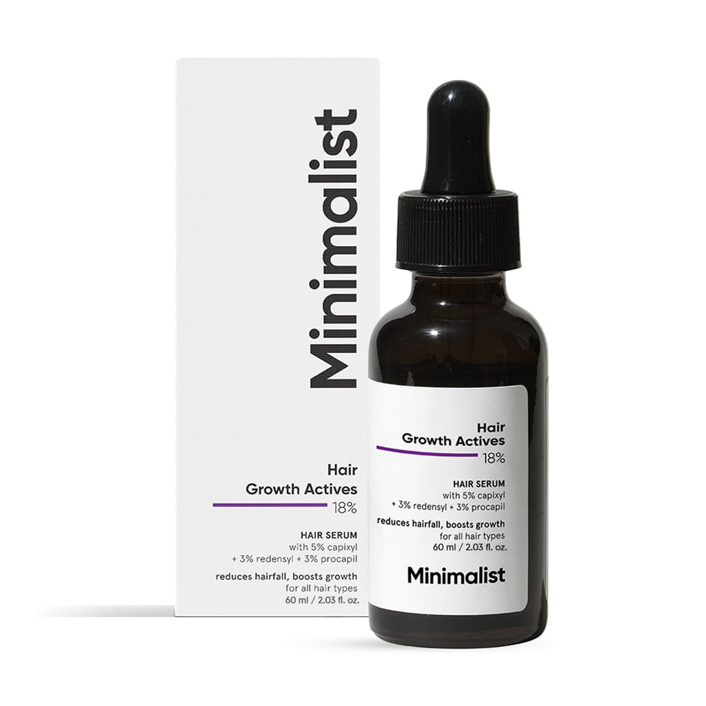 Minimalist Hair Growth Actives 18% Hair Serum | Grocsy