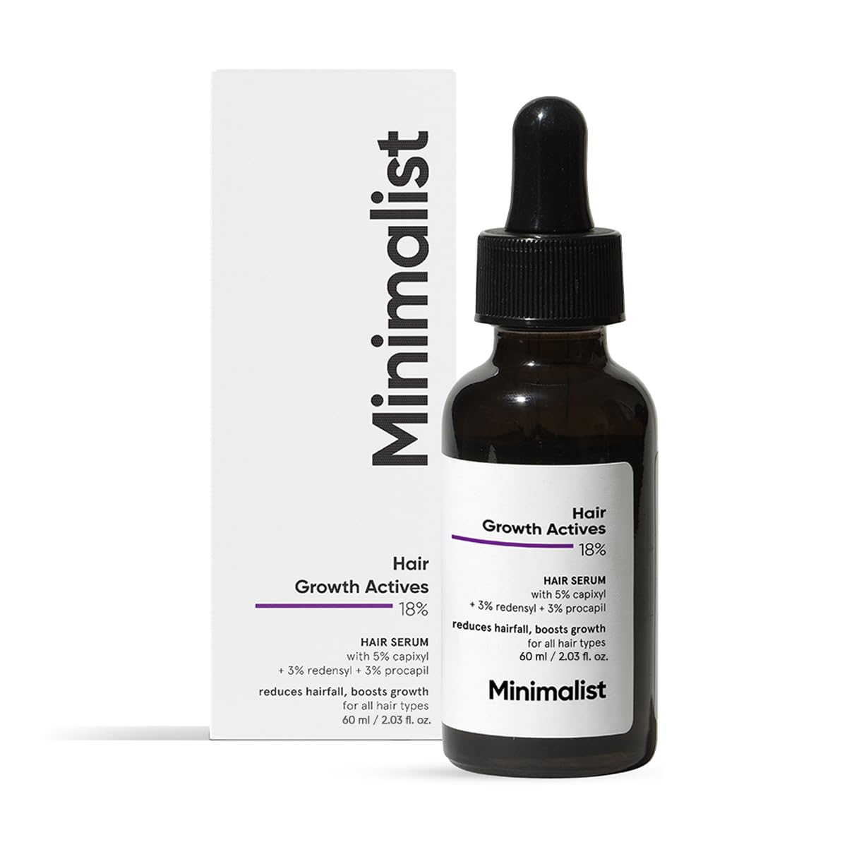 Minimalist Hair Growth Actives 18% Hair Serum | Grocsy