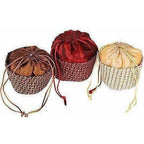 Multicolour Jute Potli Bag - Set of 6 | Grocsy