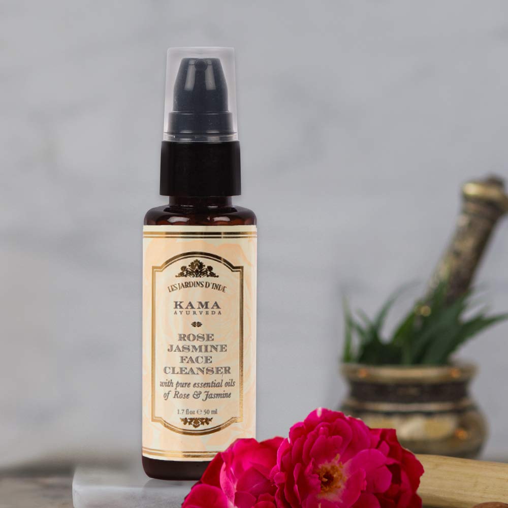 Kama Ayurveda Kumkumadi Night Serum And Rose Jasmine Face Cleanser Combo | Grocsy