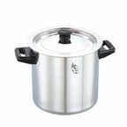 Stainless Steel Cookware Finish Look Heat Insulated Water Boiler Silver | Grocsy