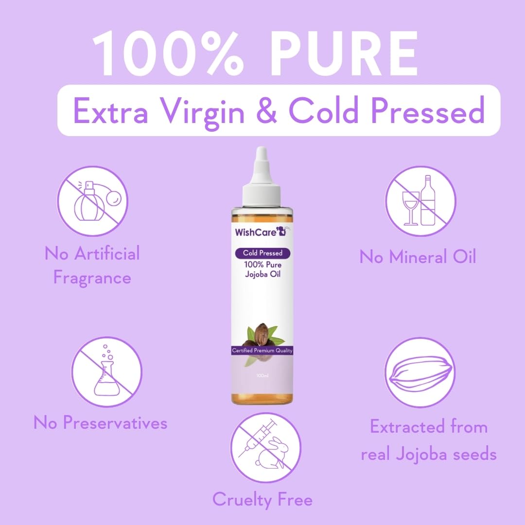 Wishcare 100% Pure Cold Pressed Jojoba Oil | Grocsy
