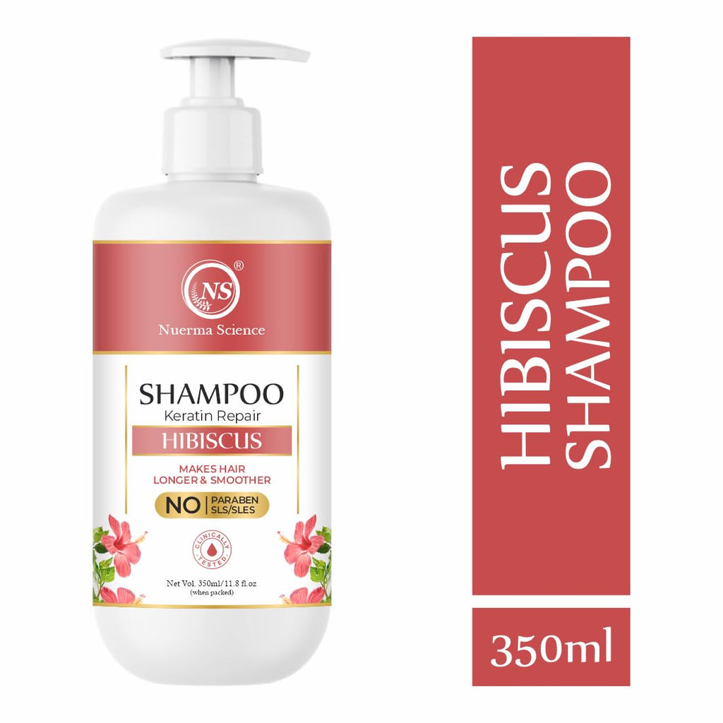 Nuerma Science Hibiscus Hair Shampoo with Keratin Repair (SLS Free) | Grocsy