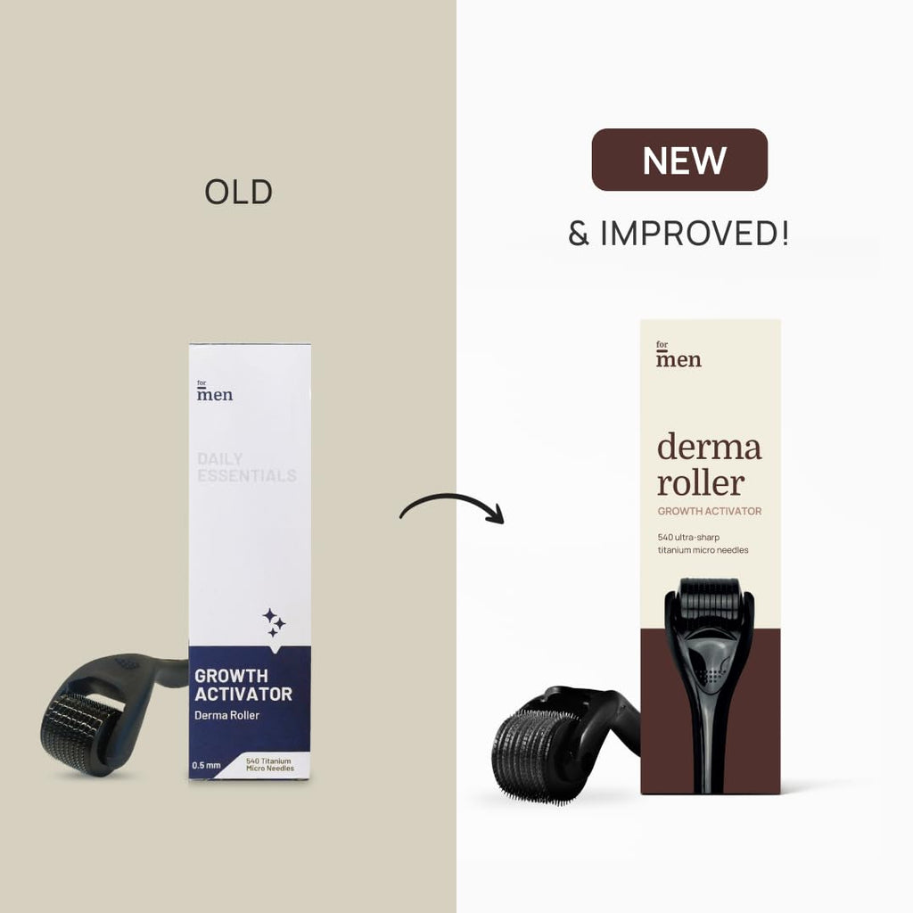ForMen Derma Roller for Hair Growth For Scalp, Beard | Grocsy