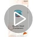 HAZEL Stainless Steel Airtight Containers for Kitchen Storage | Set of 2-150ML Each | Grocsy