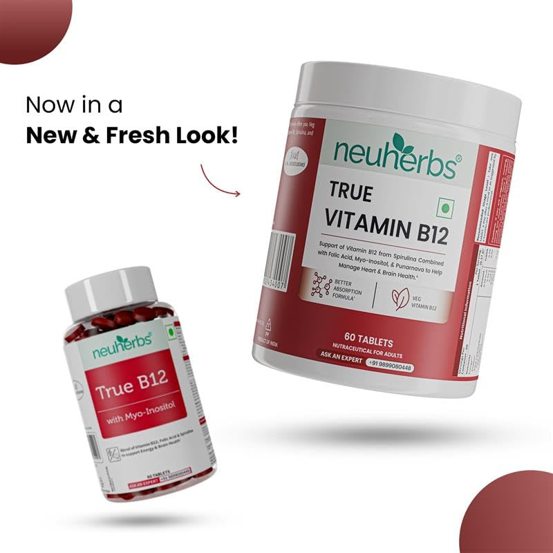 Neuherbs Plant-Based True B12 Tablets | Grocsy