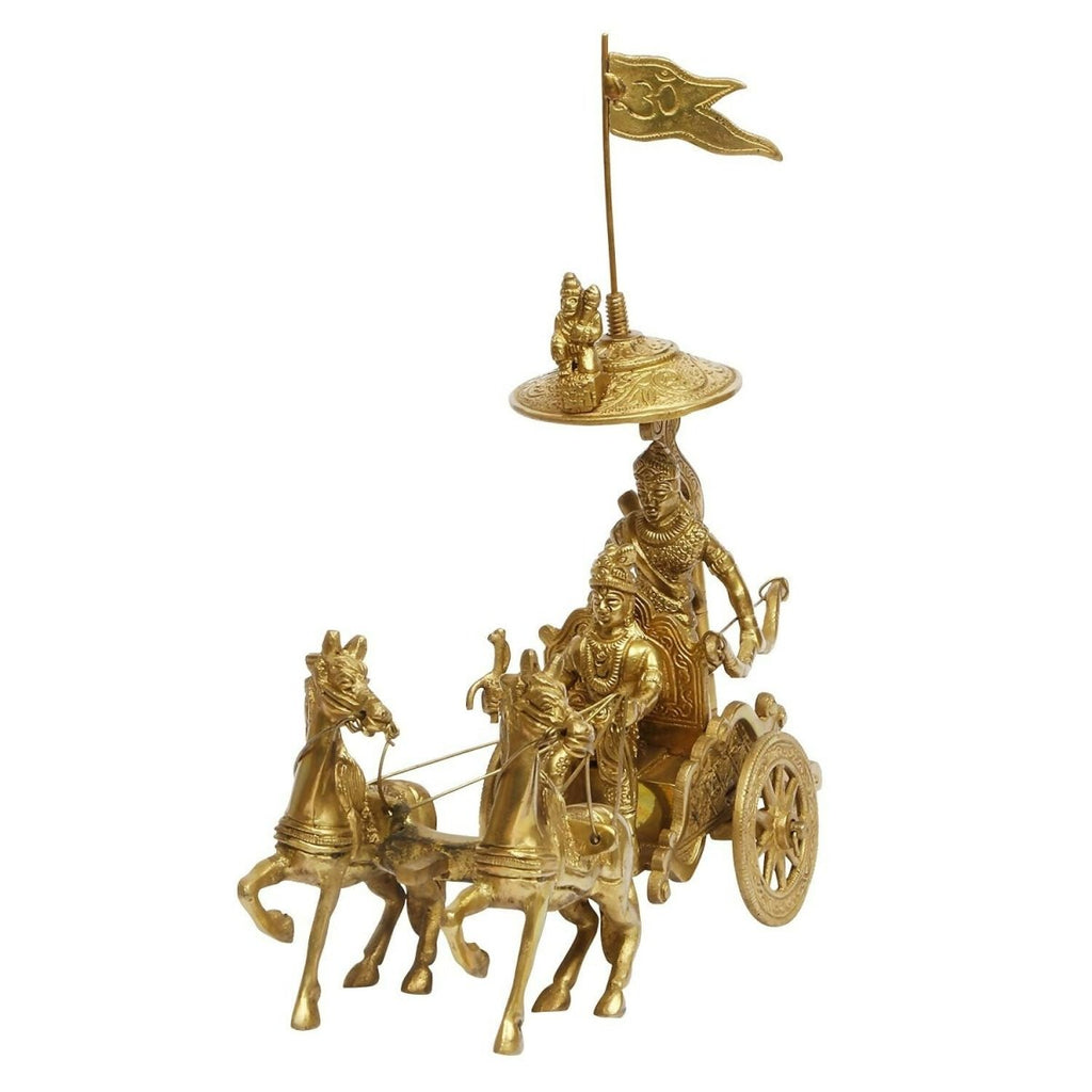 Artvarko Mahabharat Geeta Arjun Chariot Idol | Grocsy