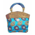 Peacock Print Hand Embroidered Mini Women Handbag - Best For Wedding, Party, Return Gift (Blue) | Grocsy