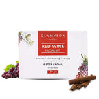 Glamveda Red Wine Advance Anti Ageing Facial Kit - Limited Time Offer | Grocsy