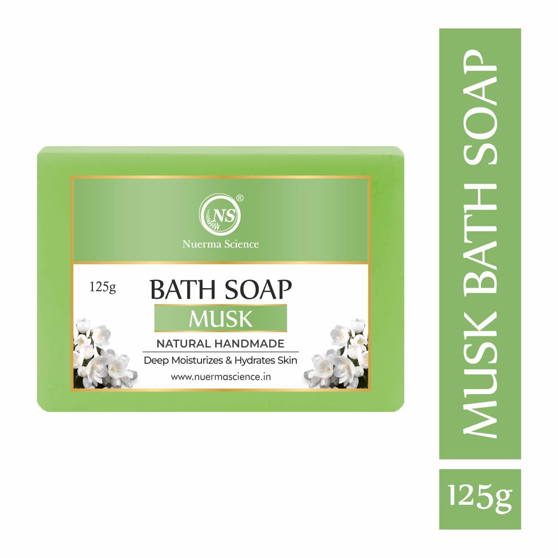 Nuerma Science Musk Bath Soap | Enveloping Fragrance for All-Day Freshness | Grocsy