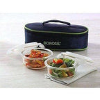 Glass Tiffin Set, 320ml, Set of 2 | Grocsy