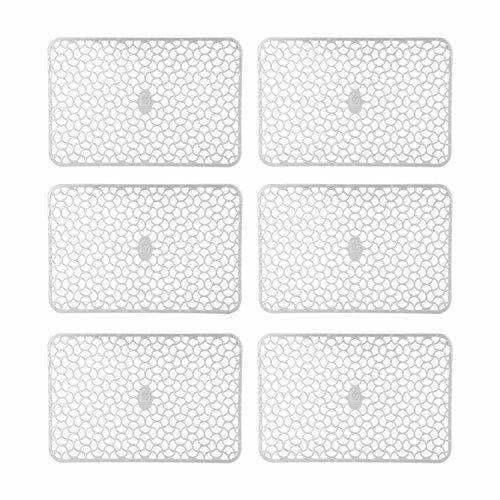 Plastic Anti-Slip Fridge Drawer Mat - Set of 6 | Grocsy
