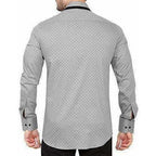 Men's Cotton Casual Polka Printed Shirt | Grocsy