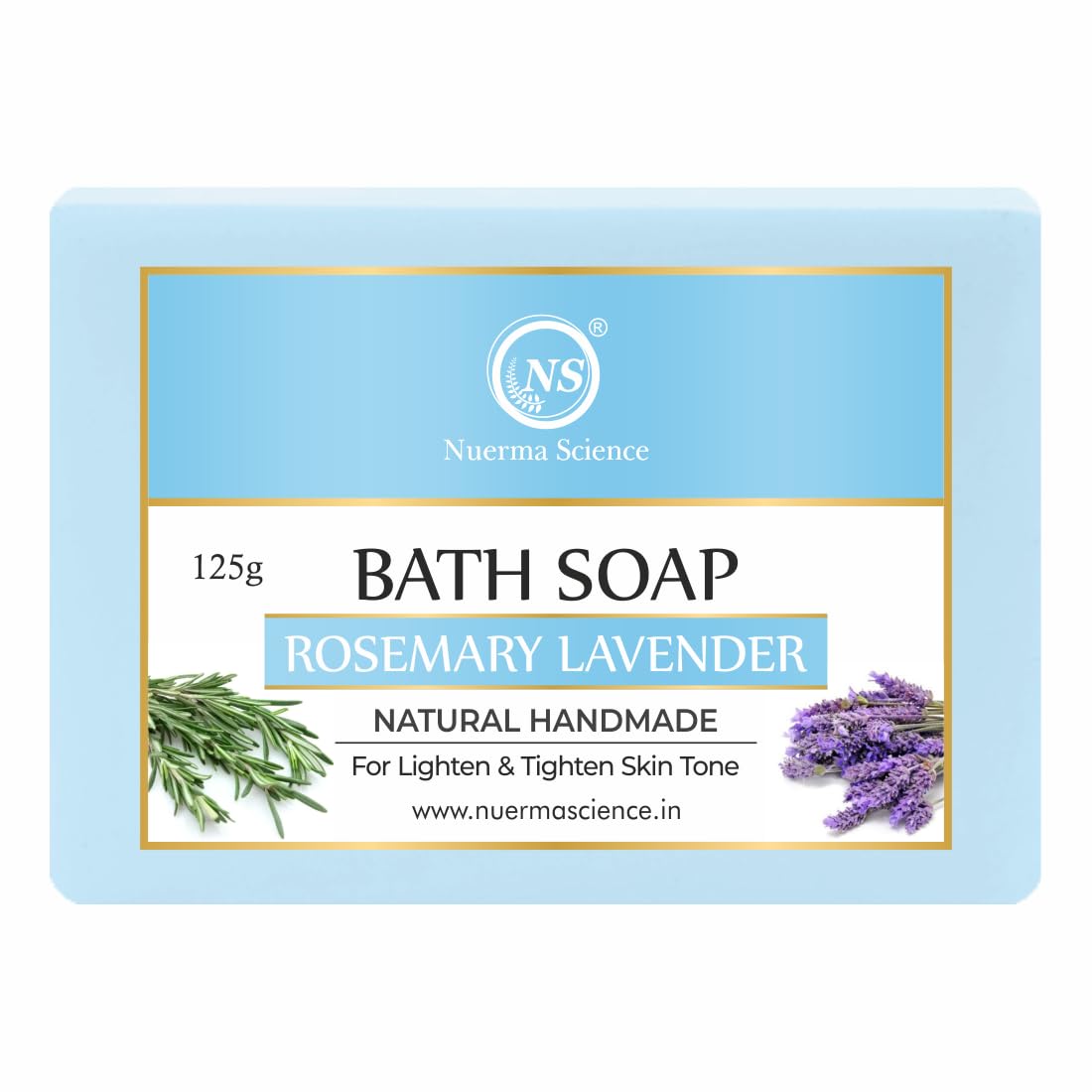Nuerma Science Rosemary Lavender Bath Soap | for Lighten & Tighten Skin Tone | Grocsy