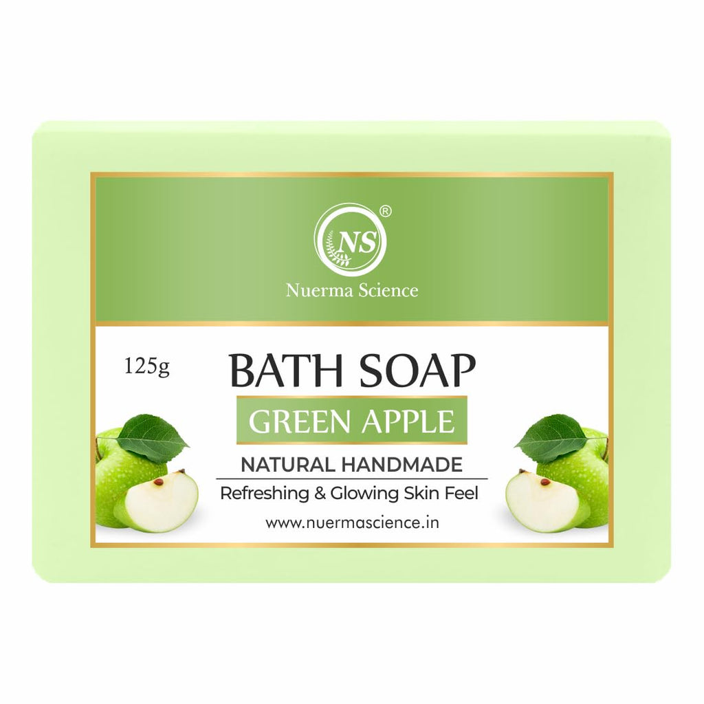 Nuerma Science Green Apple Bath Soap | Refreshes & Revitalizes Skin | Grocsy