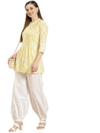Juniper Women's White Solid Cotton Flex Dhoti Style Pants | Grocsy