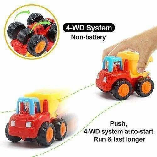 Multi Color - Unbreakable Automobile Car Toys for Kids Set of 4 | Grocsy