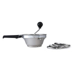 Anjali - CR02 S.S. Crusher Delux (Puran M/C) with 5 Jali, Steel | Grocsy