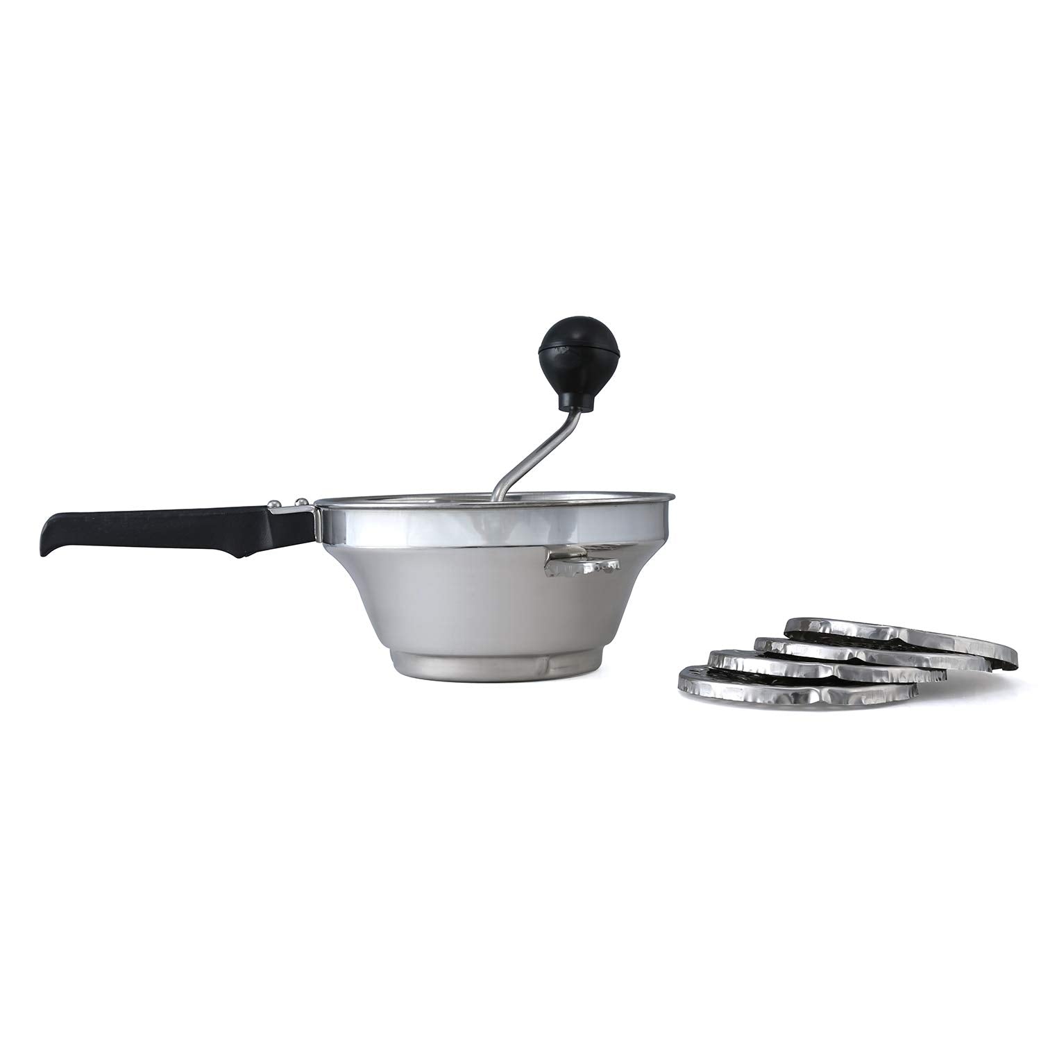 Anjali - CR02 S.S. Crusher Delux (Puran M/C) with 5 Jali, Steel | Grocsy