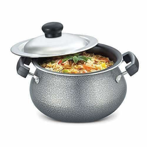 Prestige Omega Handi with Lid  Black | Grocsy