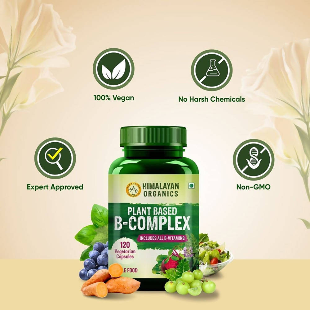 Himalayan Organics Plant Based B-Complex Capsules | Grocsy