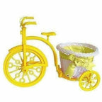 Cycle Shape Plastic Decoration Flower Vase with Peonies Bunch | Grocsy
