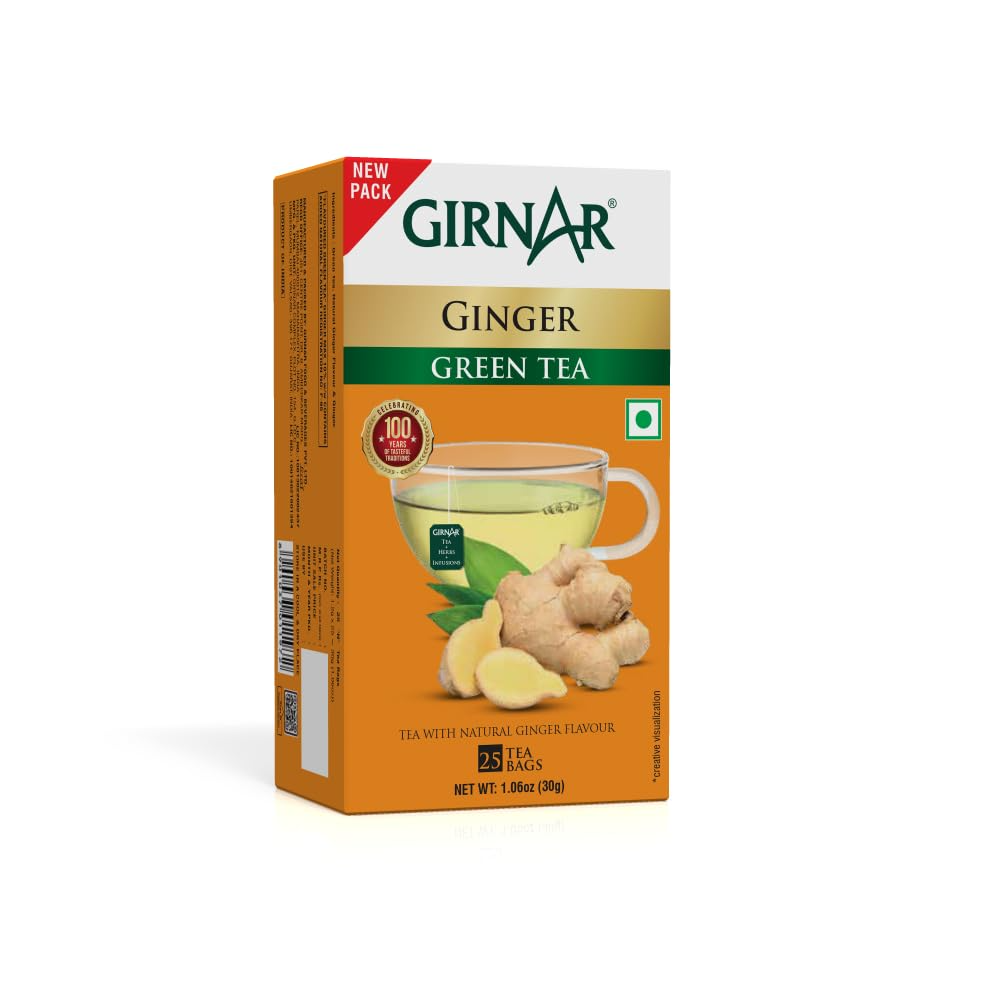 Girnar Green Tea Ginger | Grocsy