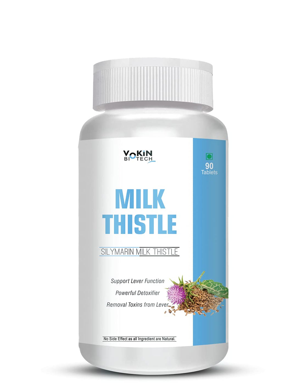 Vokin Biotech Milk Thistle Supplement for Liver Support and Liver Detox | Grocsy